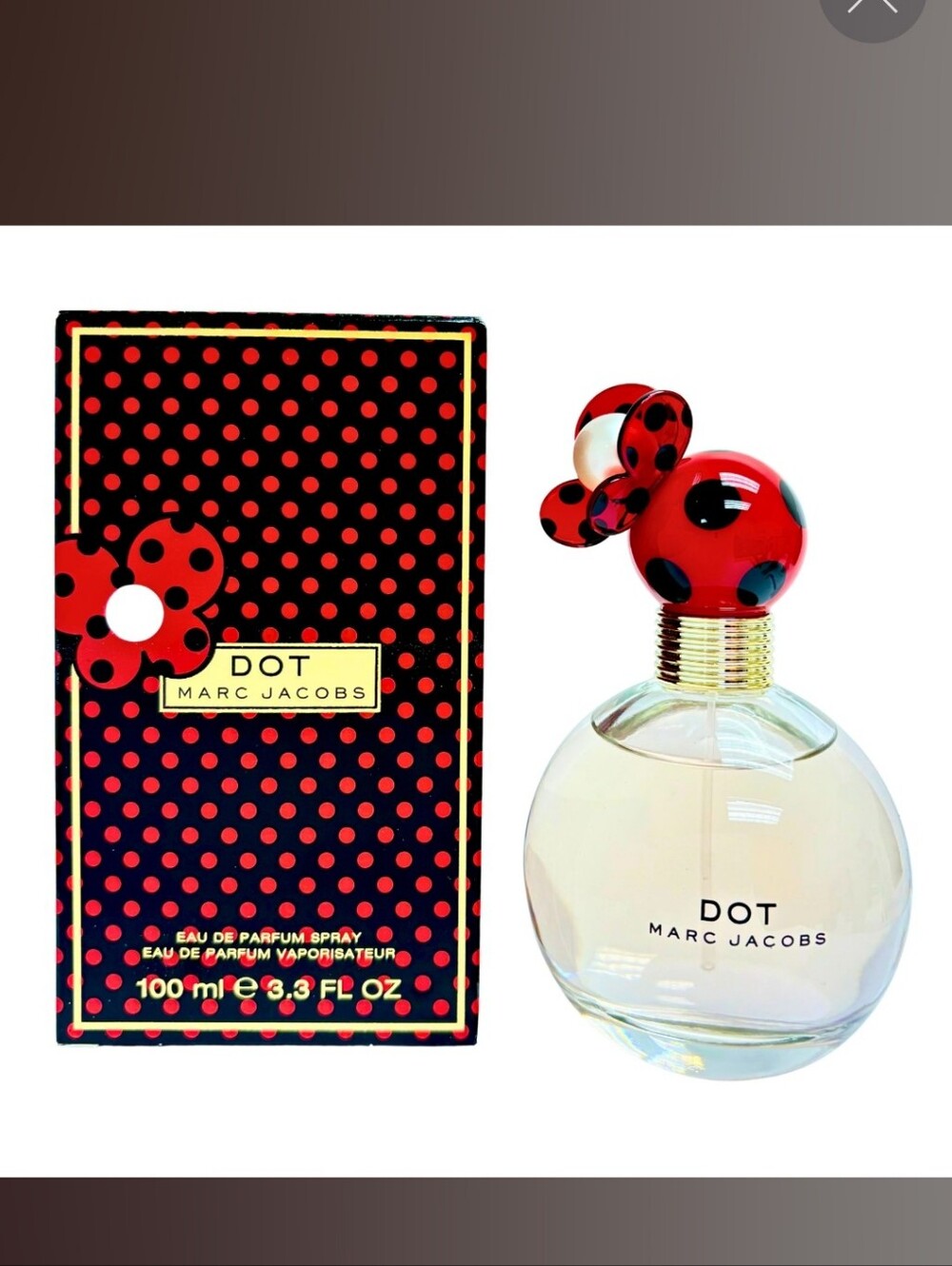 Marc Jacobs Dot EDP– Red and Black Polka Dot Bottle